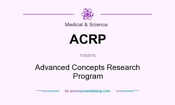 What does ACRP mean? It stands for Advanced Concepts Research Program