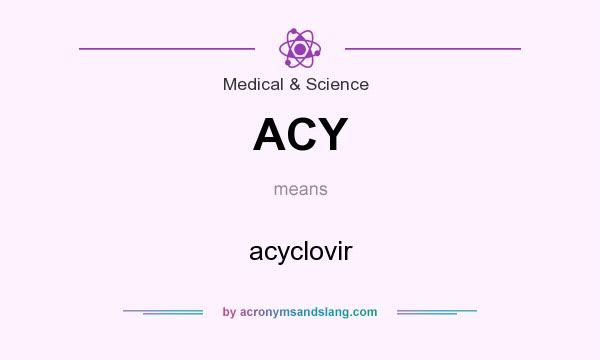What does ACY mean? It stands for acyclovir