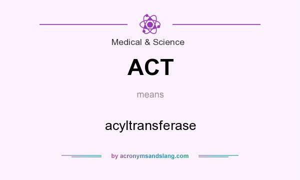 What does ACT mean? It stands for acyltransferase
