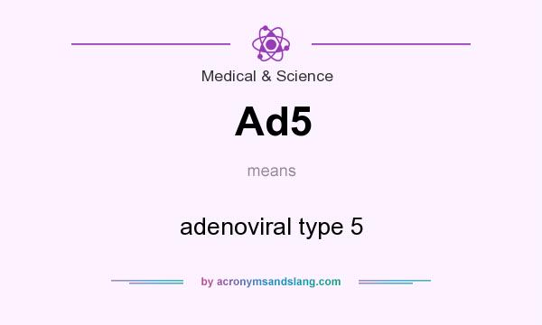 What does Ad5 mean? It stands for adenoviral type 5