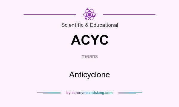 What does ACYC mean? It stands for Anticyclone