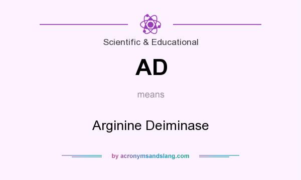 What does AD mean? It stands for Arginine Deiminase