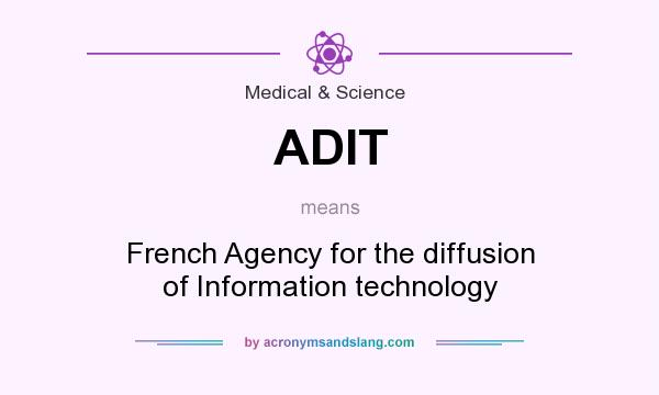 What does ADIT mean? It stands for French Agency for the diffusion of Information technology