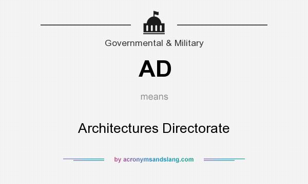 What does AD mean? It stands for Architectures Directorate