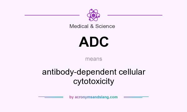 What does ADC mean? It stands for antibody-dependent cellular cytotoxicity