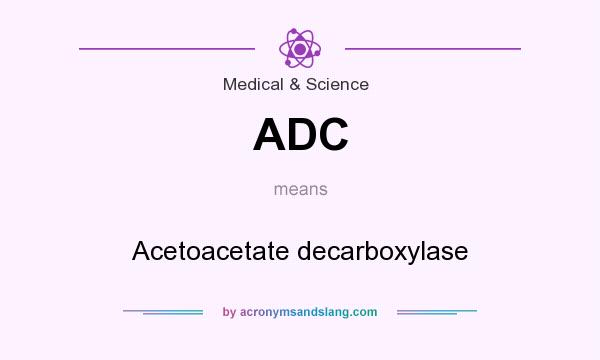 What does ADC mean? It stands for Acetoacetate decarboxylase