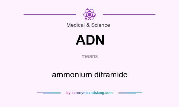 What does ADN mean? It stands for ammonium ditramide