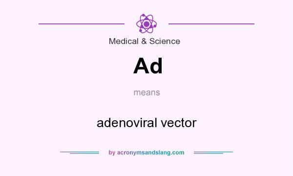 What does Ad mean? It stands for adenoviral vector