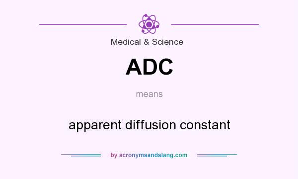 What does ADC mean? It stands for apparent diffusion constant