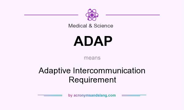 What does ADAP mean? It stands for Adaptive Intercommunication Requirement