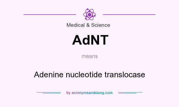 What does AdNT mean? It stands for Adenine nucleotide translocase