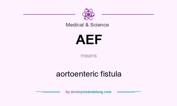 What does AEF mean? It stands for aortoenteric fistula