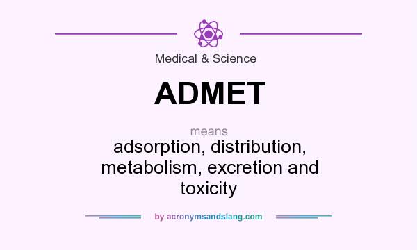 What does ADMET mean? It stands for adsorption, distribution, metabolism, excretion and toxicity