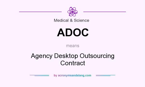 What does ADOC mean? It stands for Agency Desktop Outsourcing Contract