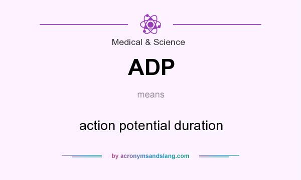 What does ADP mean? It stands for action potential duration