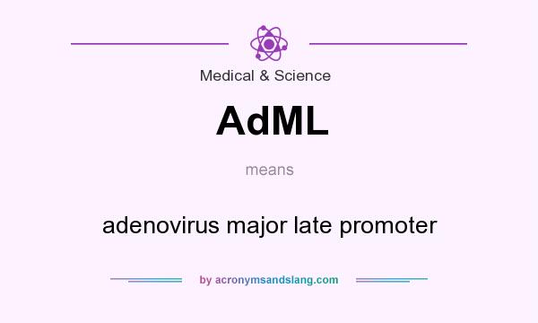 What does AdML mean? It stands for adenovirus major late promoter