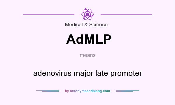 What does AdMLP mean? It stands for adenovirus major late promoter