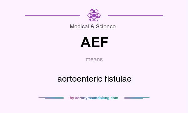 What does AEF mean? It stands for aortoenteric fistulae