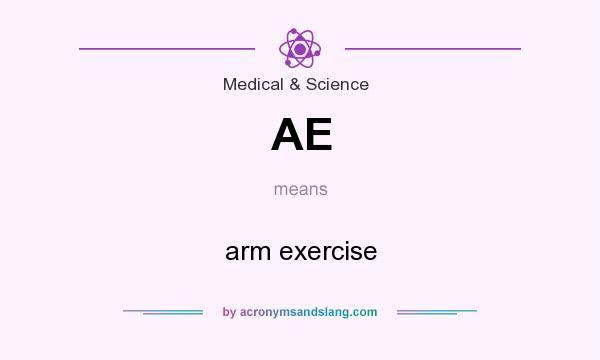 What does AE mean? It stands for arm exercise
