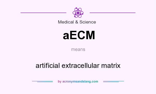 What does aECM mean? It stands for artificial extracellular matrix