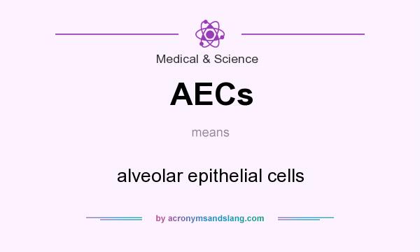 What does AECs mean? It stands for alveolar epithelial cells