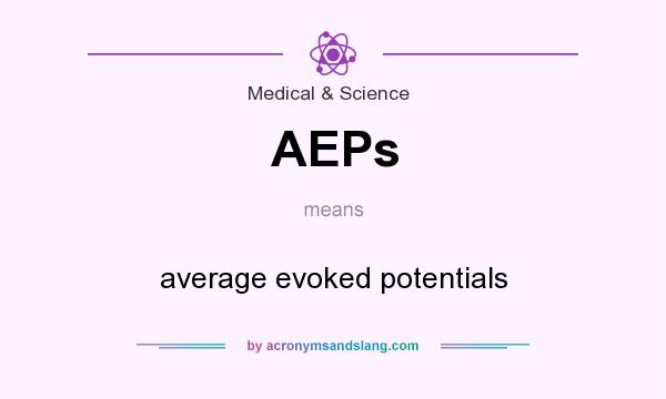 What does AEPs mean? It stands for average evoked potentials