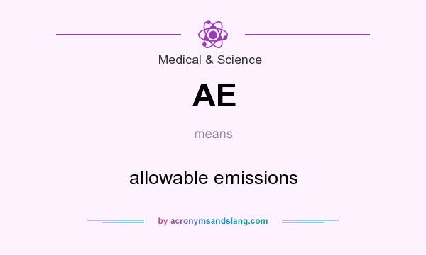 What does AE mean? It stands for allowable emissions