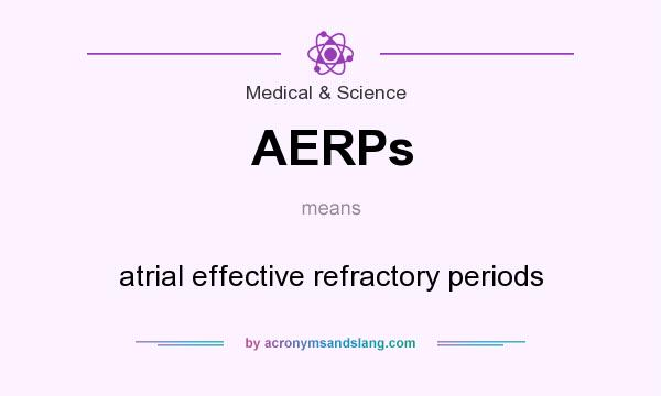 What does AERPs mean? It stands for atrial effective refractory periods