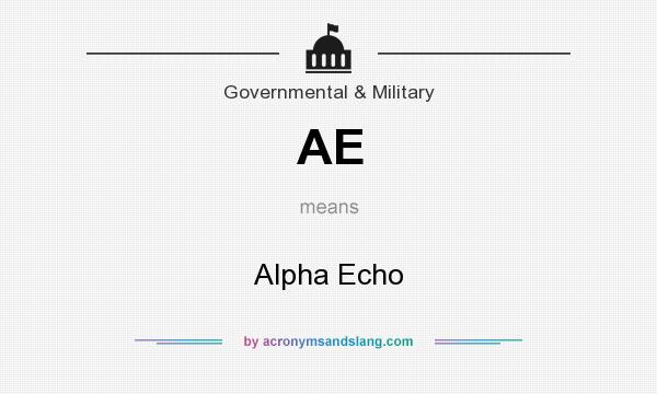 What does AE mean? It stands for Alpha Echo