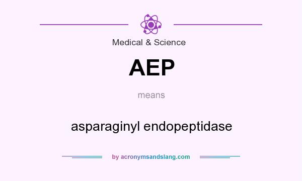 What does AEP mean? It stands for asparaginyl endopeptidase