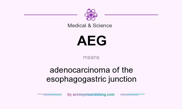 What does AEG mean? It stands for adenocarcinoma of the esophagogastric junction