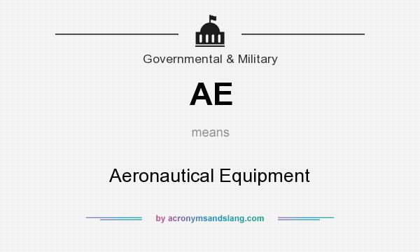 What does AE mean? It stands for Aeronautical Equipment