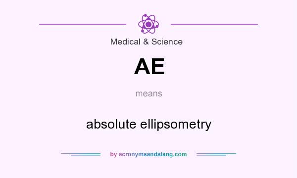 What does AE mean? It stands for absolute ellipsometry