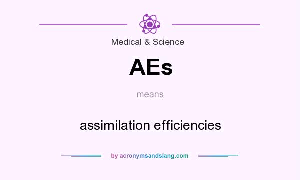 What does AEs mean? It stands for assimilation efficiencies