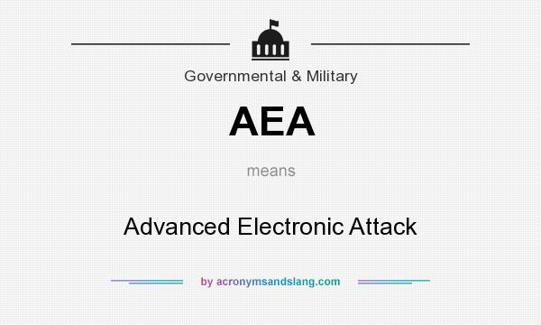 What does AEA mean? It stands for Advanced Electronic Attack