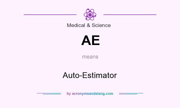 What does AE mean? It stands for Auto-Estimator
