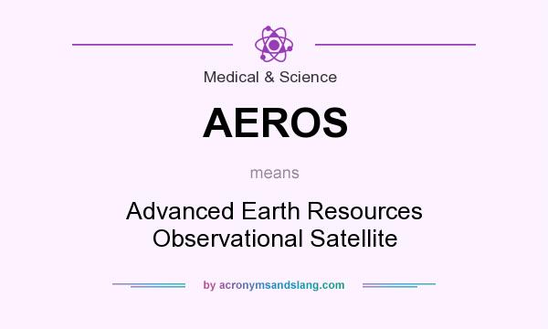 What does AEROS mean? It stands for Advanced Earth Resources Observational Satellite