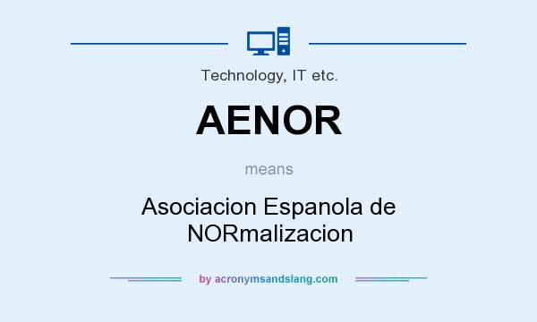What does AENOR mean? It stands for Asociacion Espanola de NORmalizacion