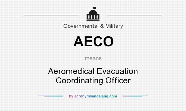 What does AECO mean? It stands for Aeromedical Evacuation Coordinating Officer