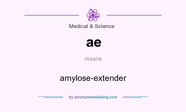 What does ae mean? It stands for amylose-extender