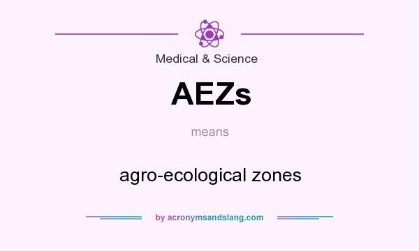 What does AEZs mean? It stands for agro-ecological zones