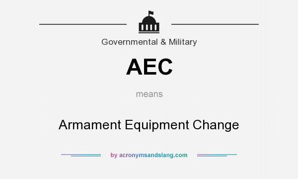 What does AEC mean? It stands for Armament Equipment Change