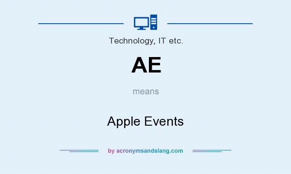 What does AE mean? It stands for Apple Events