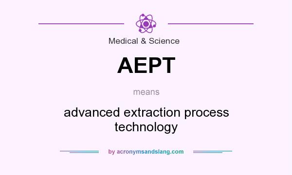 What does AEPT mean? It stands for advanced extraction process technology
