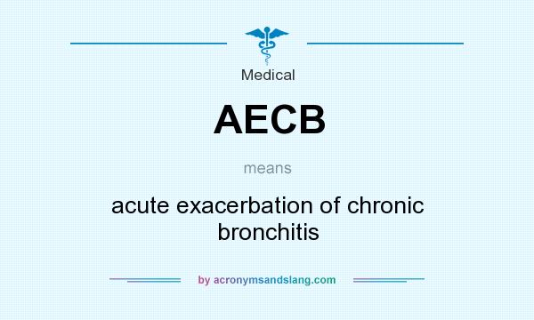 What does AECB mean? It stands for acute exacerbation of chronic bronchitis