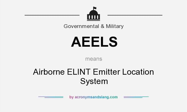 What does AEELS mean? It stands for Airborne ELINT Emitter Location System
