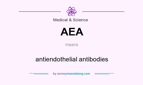 What does AEA mean? It stands for antiendothelial antibodies