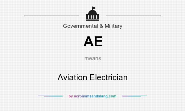 What does AE mean? It stands for Aviation Electrician