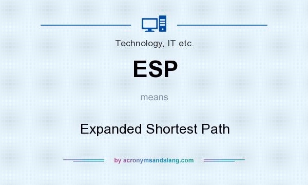 What does ESP mean? It stands for Expanded Shortest Path