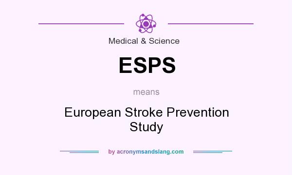 What does ESPS mean? It stands for European Stroke Prevention Study